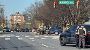 Baltimore police say officer shot and hospitalized, suspect shot in ‘active shooter incident’