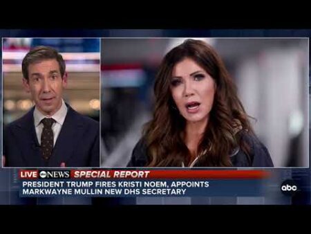 President Trump fires Homeland Security Secretary Kristi Noem