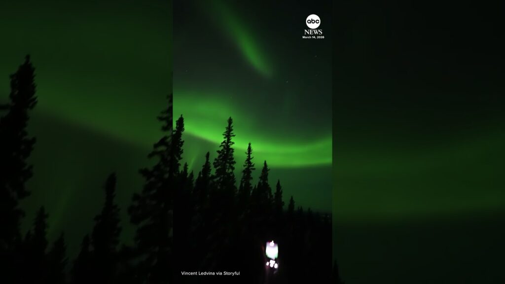 Stunning northern lights display dazzles onlookers in Alaska