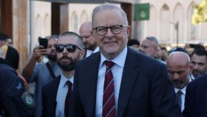 Australian prime minister heckled at mosque, called ‘putrid dog’ by protestors
