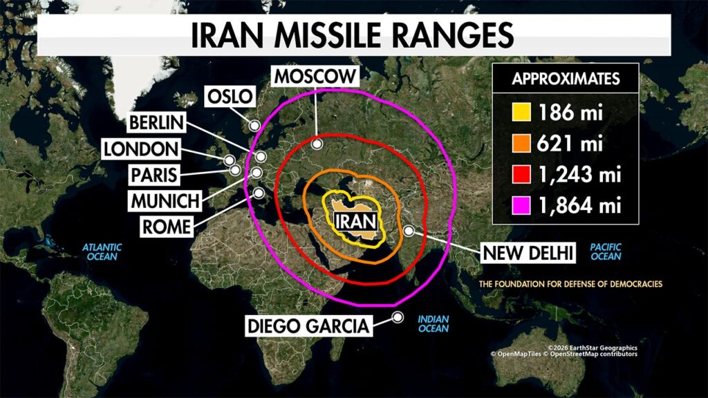 Trump proven right on Iran’s long-range missile capability as regime targets US-UK base, experts say Trump proven right on Iran’s long-range missile capability as regime targets US-UK base, experts say