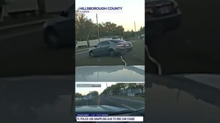 Florida deputy uses grappling gun to end pursuit Florida deputy uses grappling gun to end pursuit
