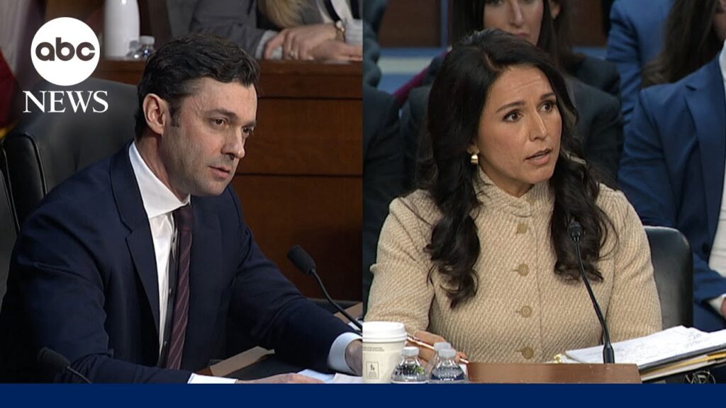 Gabbard grilled on war with Iran, FBI election raid in Georgia