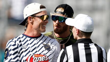 Tom Brady gives praise to Logan Paul after flag football game