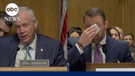 Sen. Mullin gets tearful discussing Trump’s hospital visit to his son