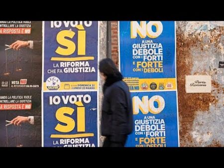 Highest referendum turnout in years as Italians vote on high-stakes judicial reform Highest referendum turnout in years as Italians vote on high-stakes judicial reform