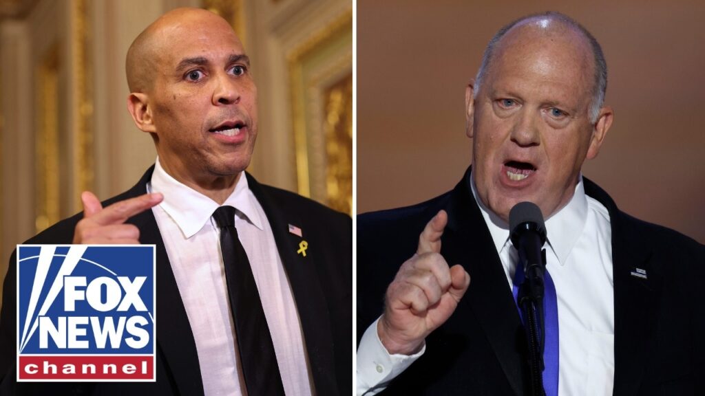 Tom Homan CHALLENGES ‘lying’ Cory Booker…