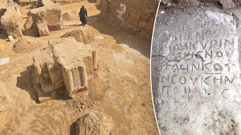 Archaeologists unearth 1,600-year-old Christian monastic site with paintings, mysterious inscription Archaeologists unearth 1,600-year-old Christian monastic site with paintings, mysterious inscription