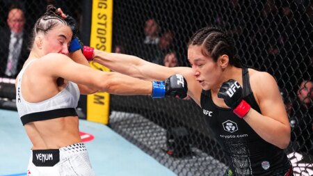UFC fighter Alexa Grasso delivers vicious KO to Maycee Barber
