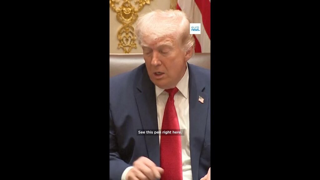 Trump uses Sharpie anecdote to stress cost-cutting