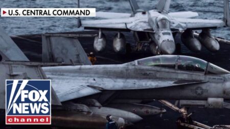 CENTCOM releases NEW footage of ‘Super Hornet’ jets as military weighs Iran options