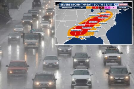 1,000-mile severe storm threat charges to East Coast mid-week following dangerous tornado threat in Heartland