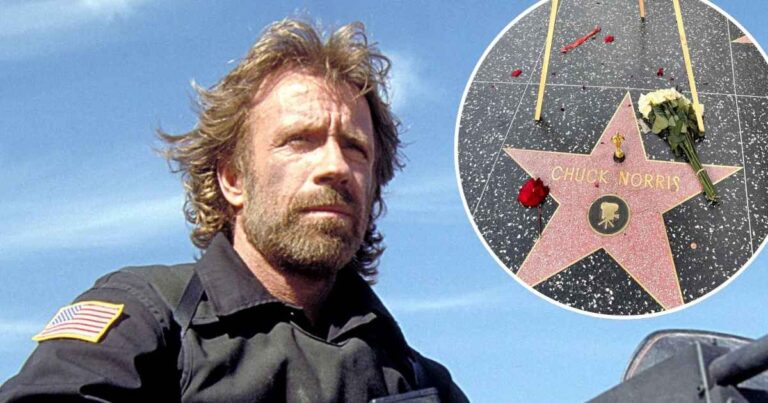Chuck Norris’ Fans Leave Flowers at His Hollywood Walk of Fame Star After Actor’s Death at 86: Pic (Exclusive) Chuck Norris’ Fans Leave Flowers at His Hollywood Walk of Fame Star After Actor’s Death at 86: Pic (Exclusive)