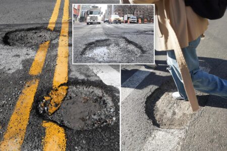 Exclusive | NYC pothole reports are shattering records – over 22K – with 2026 marking first triple-digit spike in calls