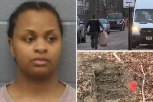 Mother arrested for murder after her two young daughters found stuffed in suitcases at park