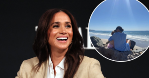 Meghan Markle Kisses Daughter Princess Lilibet, 4, on Beach in Rare Pic Taken by Prince Harry