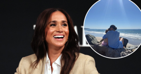 Meghan Markle Kisses Daughter Princess Lilibet, 4, on Beach in Rare Pic Taken by Prince Harry