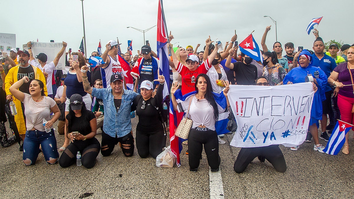 Cuban exiles protests