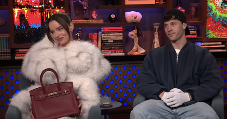 Rob Rausch Presents Maura Higgins With a Birkin Handbag on ‘WWHL’ After ‘The Traitors’ Betrayal