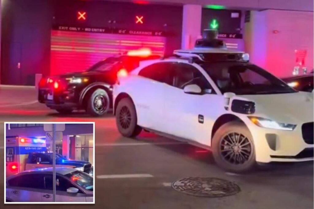 Video shows self-driving Waymo car blocking emergency vehicles responding to deadly Austin shooting Video shows self-driving Waymo car blocking emergency vehicles responding to deadly Austin shooting