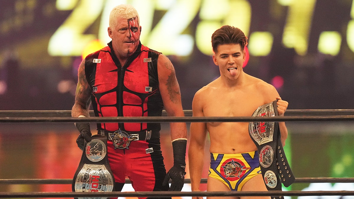 Dustin Rhodes and Sammy Guevara