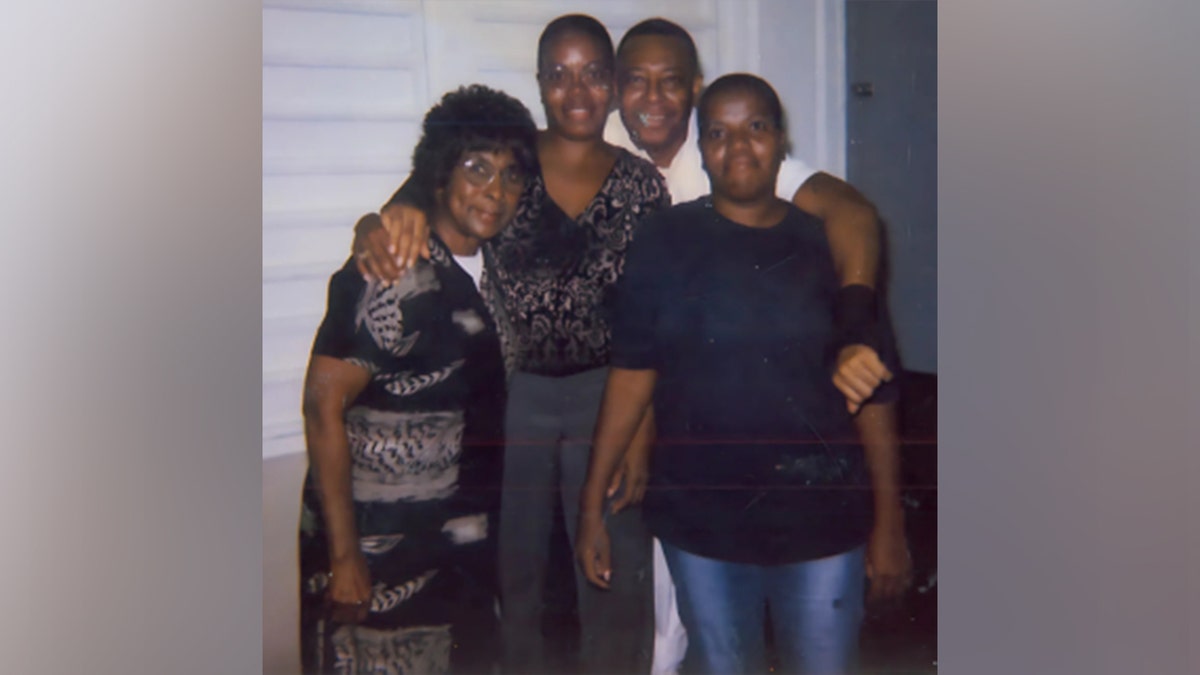 Sonny Burton with his family.