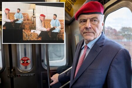 Curtis Sliwa cozies up to Zohran Mamdani in cat-centric comedy skit — but GOP doesn’t find it funny