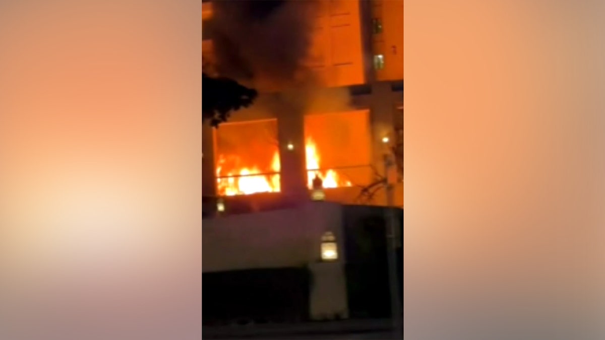 a fire broke out at a hotel in Dubai