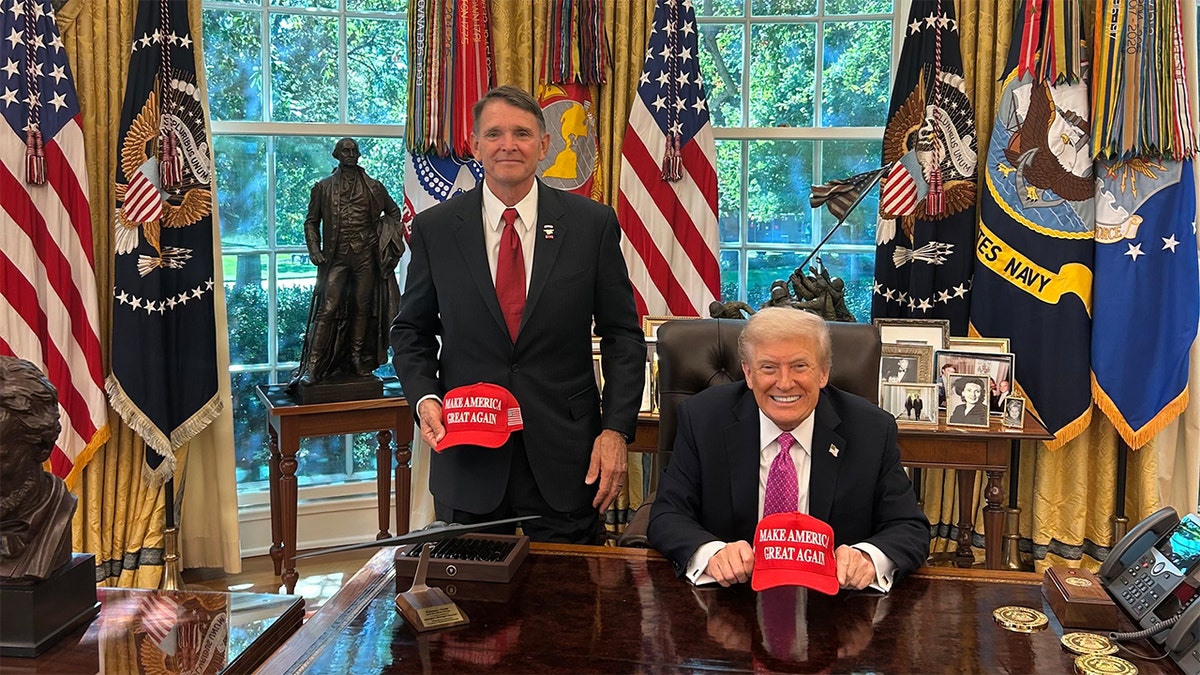 Ed Gallrein with President Trump at the White House