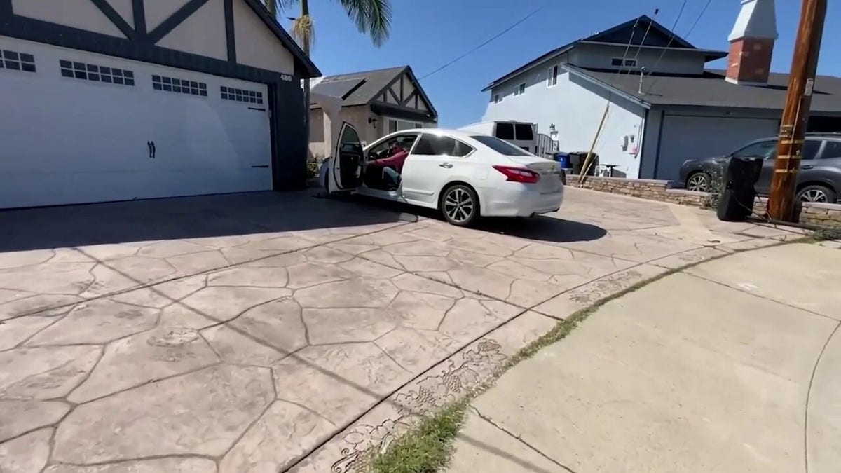 Driveway of Ricardo Berron’s Chula Vista home