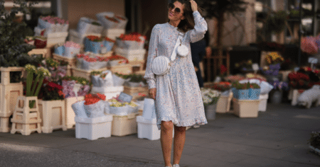 17 Floral Dresses That Pair Perfectly With Sneakers to Create Cute, Comfy Spring Outfits