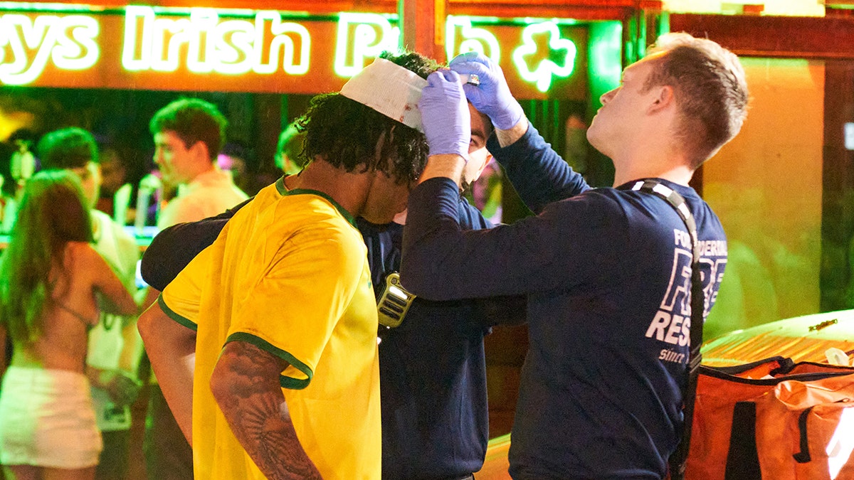 A spring break brawl in Fort Lauderdale, Florida