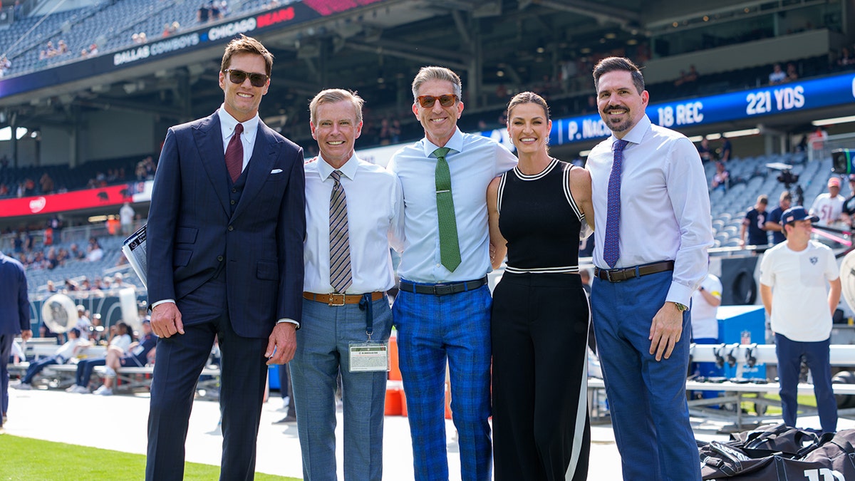FOX Sports team before NFL game