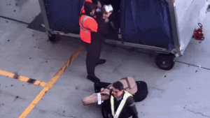 Baggage handler slammed after viral video shows guitars violently tossed on tarmac Baggage handler slammed after viral video shows guitars violently tossed on tarmac