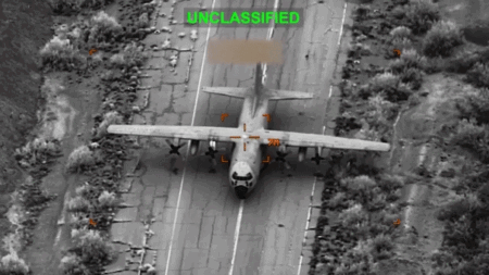 US destroys aging Iranian warplanes, video shows