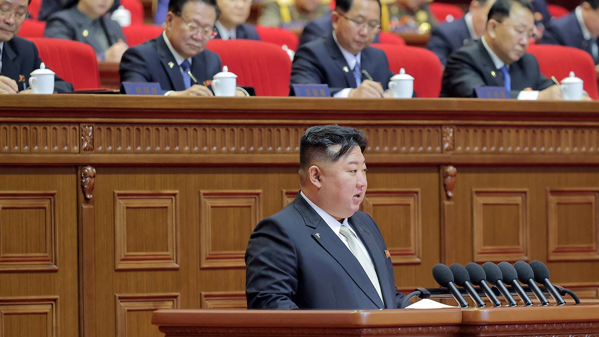 Kim Jong Un speaks to congress
