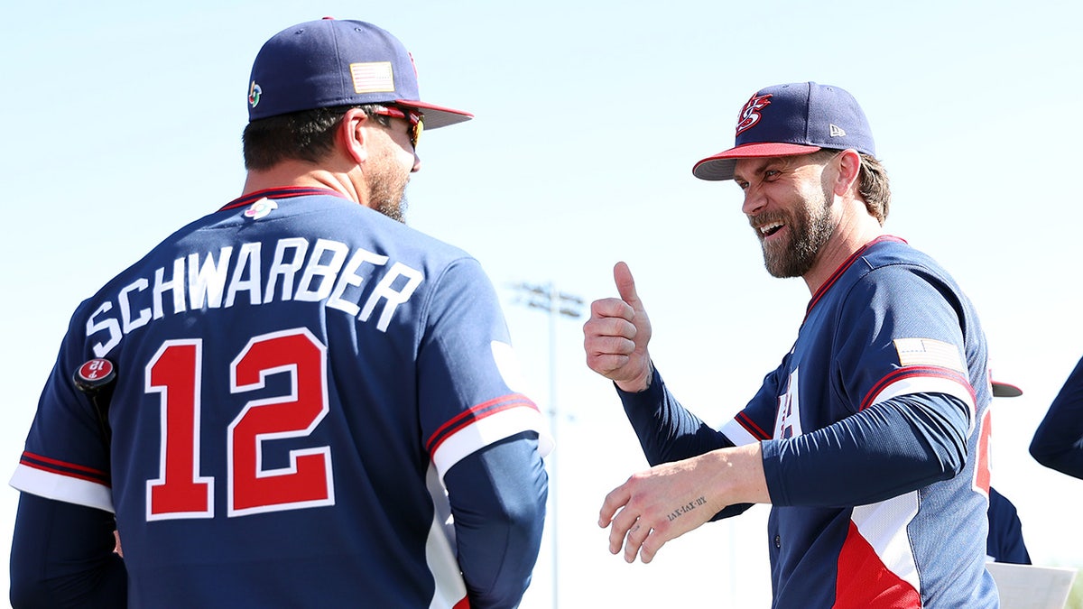 Kyle Schwarber and Bryce Harper