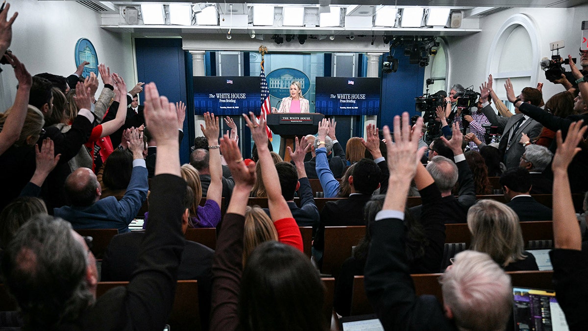 White House Press Secretary Karoline Leavitt takes questions