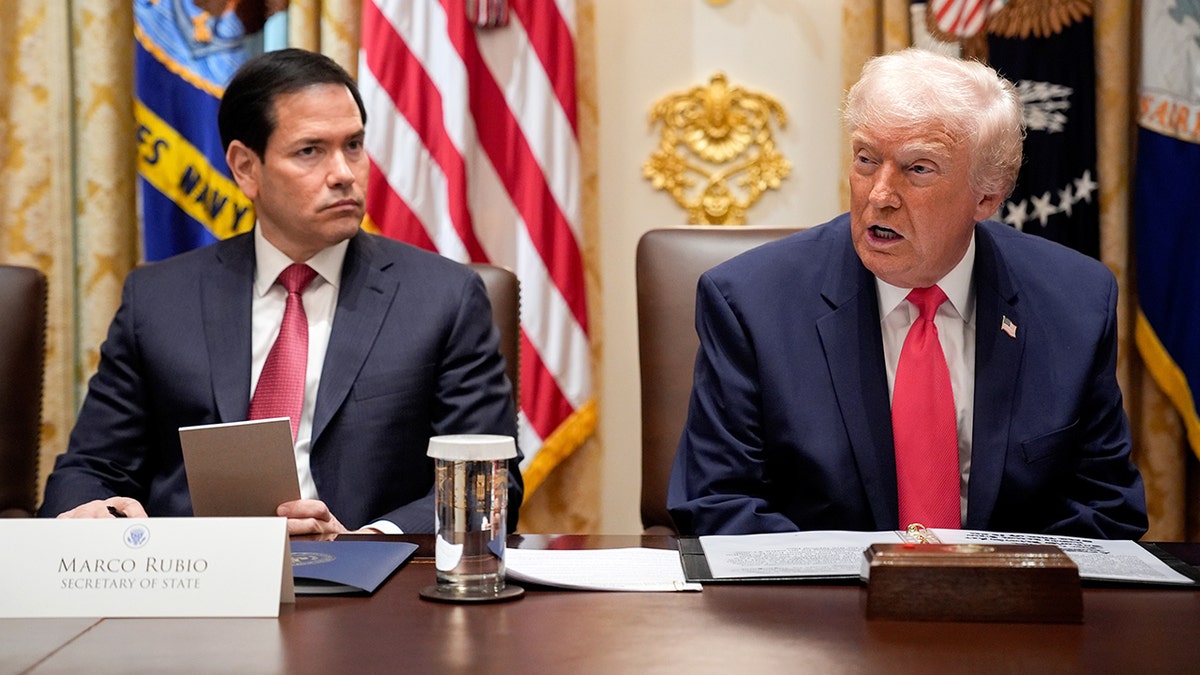 Secretary of State Marco Rubio and President Donald Trump