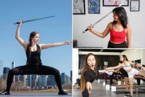 Exclusive | Sword yoga is the hot, new fitness trend turning NYC women into swashbuckling fighters — with the help of a double-edged blade