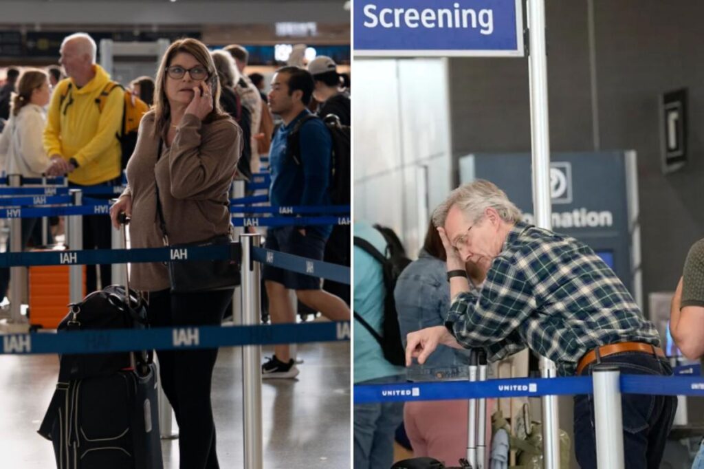 Travelers reveal who they blame for miles-long Houston airport lines as Trump rescues TSA pay Travelers reveal who they blame for miles-long Houston airport lines as Trump rescues TSA pay