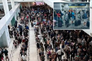 DHS slams Democrats for holding travelers ‘hostage for political points’ as airport chaos sparks hours-long security lines