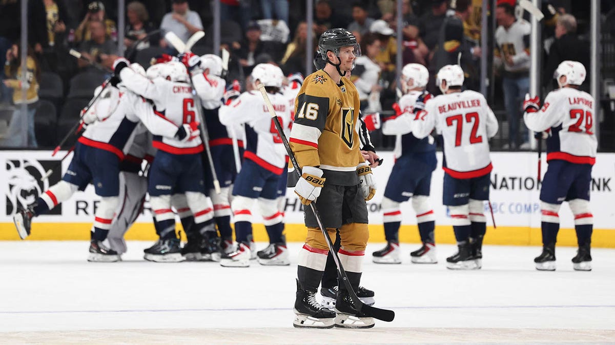 Pavel Dorofeyev leaves the ice