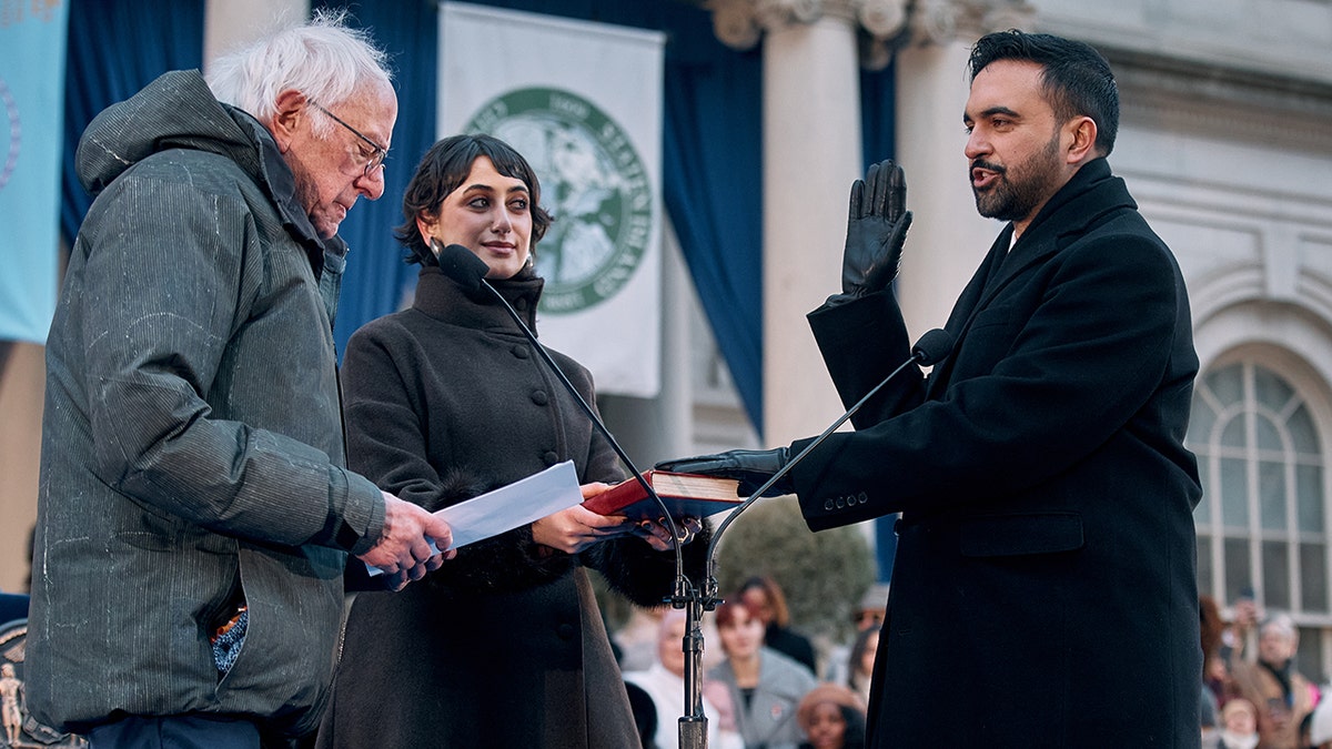 New York City Mayor Zohran Mamdani at inauguration celebration