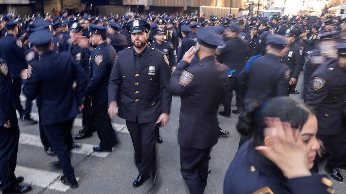 New York City police cadet graduation ceremony