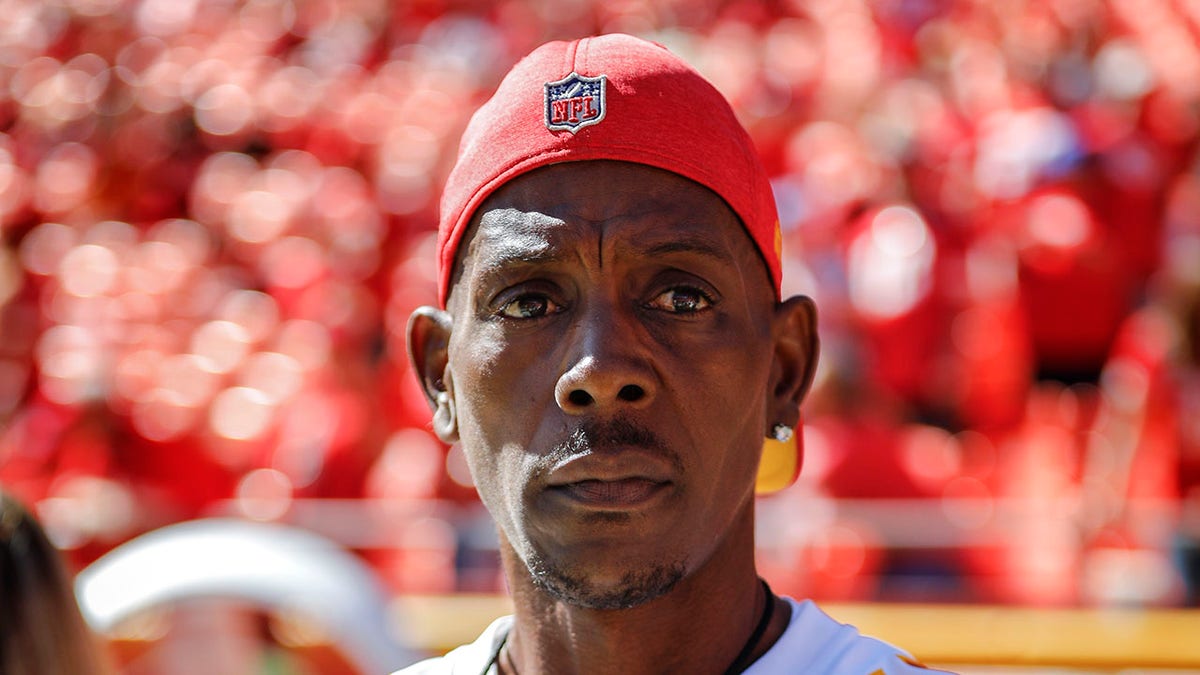 Pat Mahomes looks on before a Kansas City Chiefs game