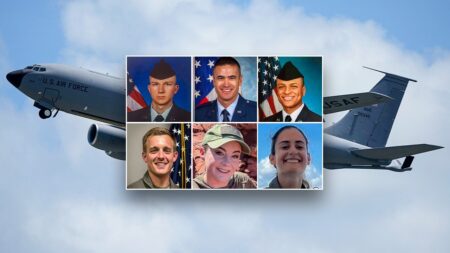 Pentagon identifies 6 US airmen killed in refueling tanker crash in Iraq after mid-air collision