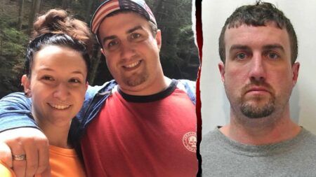 Husband accused of killing wife says he heard laughter, then screams before finding her dying Husband accused of killing wife says he heard laughter, then screams before finding her dying