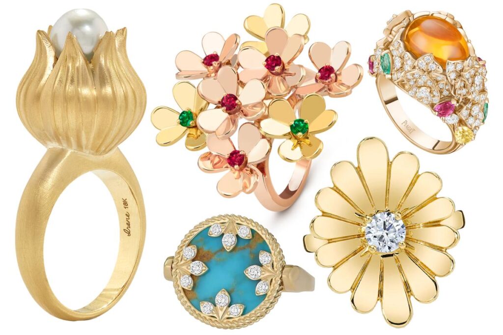 Flower rings: Spring’s petal-perfect jewelry trend Flower rings: Spring’s petal-perfect jewelry trend
