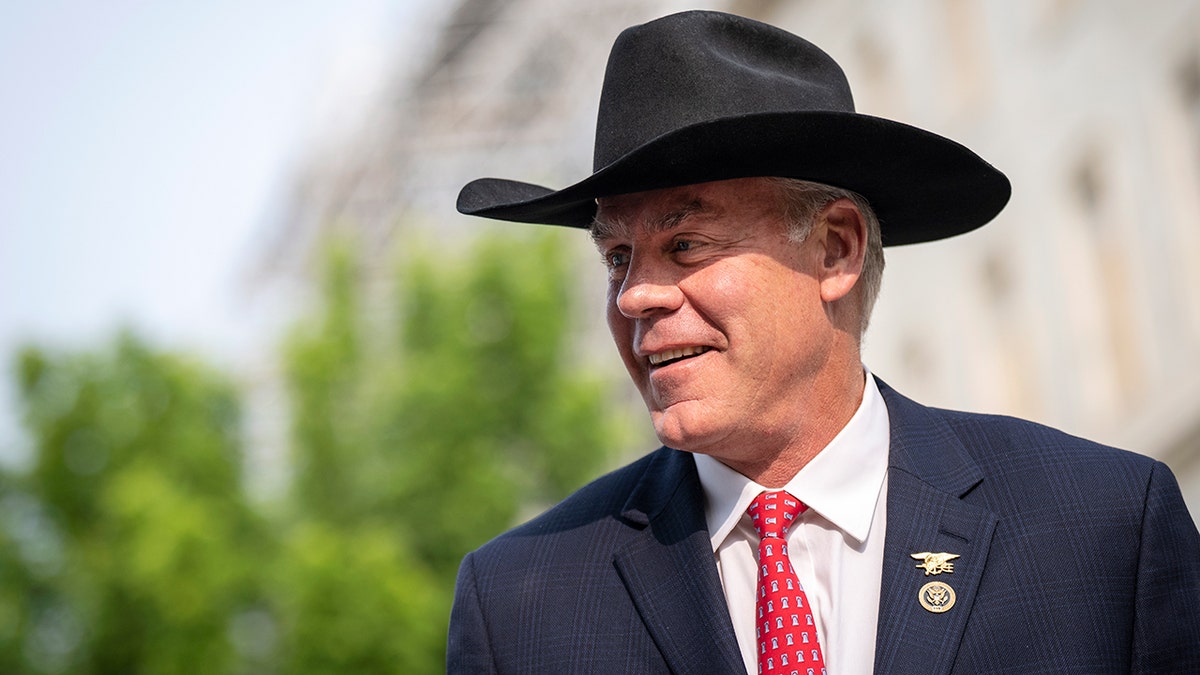 Rep. Ryan Zinke wearing a cowboy hat